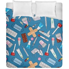 Medicine Pattern Duvet Cover Double Side (california King Size) by SychEva