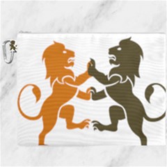 Lions Animals Wild Cats Canvas Cosmetic Bag (xxxl) by Semog4