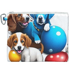 Cute Dog Dogs Animal Pet Canvas Cosmetic Bag (xxxl) by Semog4
