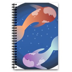Koi Fish Carp Water Nature Animal 5 5  X 8 5  Notebook by Semog4
