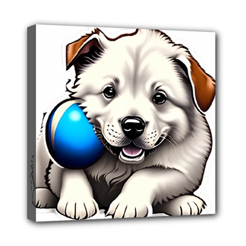 Dog Animal Pet Puppy Pooch Mini Canvas 8  X 8  (stretched) by Semog4