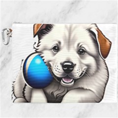 Dog Animal Pet Puppy Pooch Canvas Cosmetic Bag (xxxl) by Semog4