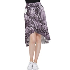 Hippopotamus Animal Wildlife Hippo Frill Hi Low Chiffon Skirt by Semog4