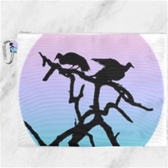 Birds Bird Vultures Tree Branches Canvas Cosmetic Bag (xxxl) by Semog4