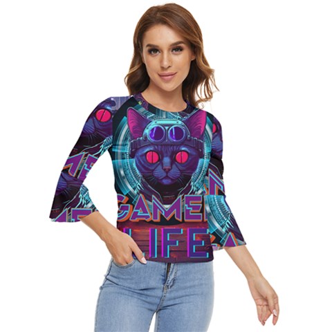 Gamer Life Bell Sleeve Top by minxprints
