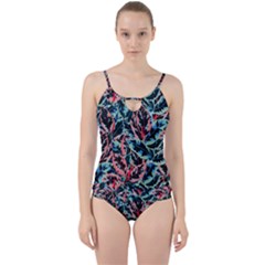 Leaves Leaf Pattern Patterns Colorfur Cut Out Top Tankini Set by Semog4