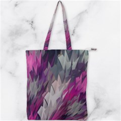 Colorful Artistic Pattern Design Double Zip Up Tote Bag by Semog4