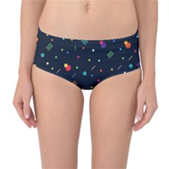 Abstract Minimalism Digital Art Abstract Mid-waist Bikini Bottoms by Semog4