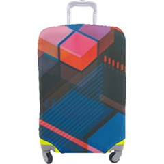 Minimalist Abstract Shaping Abstract Digital Art Minimalism Luggage Cover (large) by Semog4