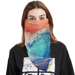 Artistic Wave Sea Face Covering Bandana (triangle) by Semog4