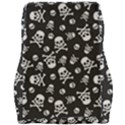 Skull-crossbones-seamless-pattern-holiday-halloween-wallpaper-wrapping-packing-backdrop Car Seat Velour Cushion  View2