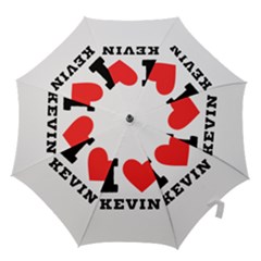 I Love Kevin Hook Handle Umbrellas (large) by ilovewhateva