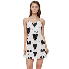 Hearts-57 Short Frill Dress by nateshop