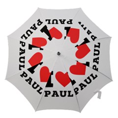 I Love Paul Hook Handle Umbrellas (small) by ilovewhateva