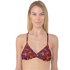 Background Graphic Beautiful Wallpaper Art Abstract Reversible Tri Bikini Top by Jancukart
