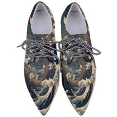 Sea Dragon Kanagawa Sea Monster Pointed Oxford Shoes by Jancukart
