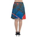 Minimalist Abstract Shaping  Abstract Digital Art Chiffon Wrap Front Skirt View2