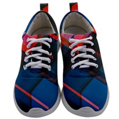 Minimalist Abstract Shaping  Abstract Digital Art Mens Athletic Shoes by Jancukart