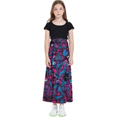 Grafitti Graffiti Abstract Artwork Digital Kids  Flared Maxi Skirt by Semog4