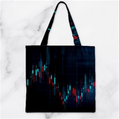 Flag Patterns On Forex Charts Zipper Grocery Tote Bag by Semog4