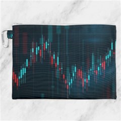 Flag Patterns On Forex Charts Canvas Cosmetic Bag (xxl) by Semog4