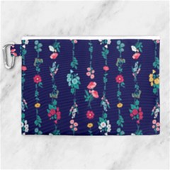 Flowers Pattern Bouquets Colorful Canvas Cosmetic Bag (xl) by Semog4