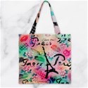 From Paris Abstract Art Pattern Zipper Grocery Tote Bag View2