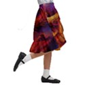 Phoenix Bird Kids  Ruffle Flared Wrap Midi Skirt View3