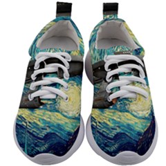 Star Trek Starship The Starry Night Van Gogh Kids Athletic Shoes by Semog4