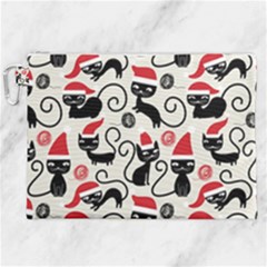 Cute Christmas Seamless Pattern Vector Canvas Cosmetic Bag (xxl) by Semog4