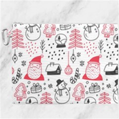 Christmas Themed Seamless Pattern Canvas Cosmetic Bag (xxxl) by Semog4
