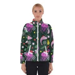Colorful Funny Christmas Pattern Women s Bomber Jacket by Semog4