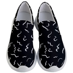 Scribbles Lines Drawing Picture Women s Lightweight Slip Ons by Semog4