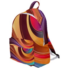 Abstract Colorful Background Wavy The Plain Backpack by Semog4