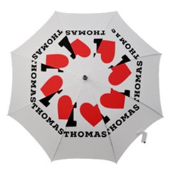 I Love Thomas Hook Handle Umbrellas (small) by ilovewhateva