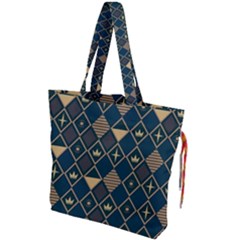 Background Non Seamless Pattern Drawstring Tote Bag by Ravend