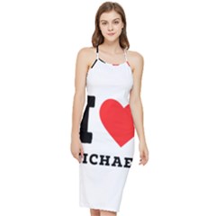I Love Michael Bodycon Cross Back Summer Dress by ilovewhateva