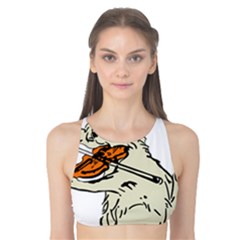 Cat Playing The Violin Art Tank Bikini Top by oldshool