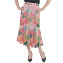 Background Geometric Triangle Midi Mermaid Skirt View1