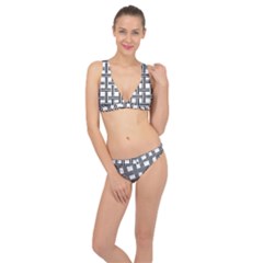 Seamless-stripe-pattern-lines Classic Banded Bikini Set  by Semog4