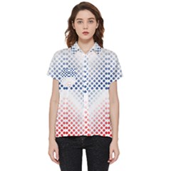 Dots-pointillism-abstract-chevron Short Sleeve Pocket Shirt by Semog4