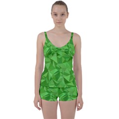 Mosaic-tile-geometrical-abstract Tie Front Two Piece Tankini by Semog4