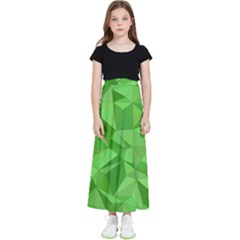 Mosaic-tile-geometrical-abstract Kids  Flared Maxi Skirt by Semog4