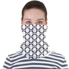 Black-pattern-halftone-wallpaper Face Seamless Bandana (adult) by Semog4