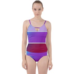 Pattern-banner-set-dot-abstract Cut Out Top Tankini Set by Semog4