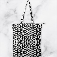 Geometric-tile-background Double Zip Up Tote Bag by Semog4