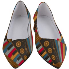 Pattern Accordion Women s Block Heels  by Semog4