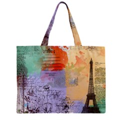 Scrapbook Paris Vintage France Zipper Mini Tote Bag by Salman4z
