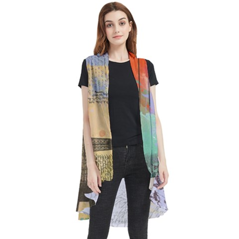 Scrapbook Paris Vintage France Sleeveless Chiffon Waistcoat Shirt by Salman4z