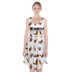 Butterfly Butterflies Insect Swarm Racerback Midi Dress by Salman4z